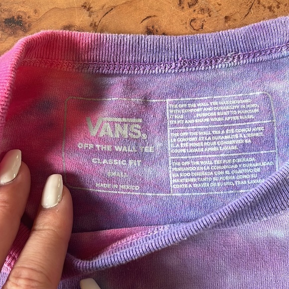 Tie dye t-shirt, Vans t-shirt, skate shirt, Vans tie dye shirts - Picture 5 of 6